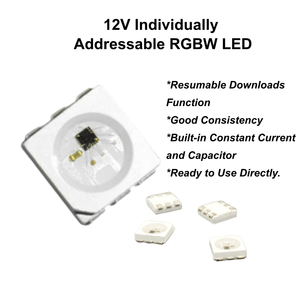 Bande LED WS2815B RGBW 5050 à pixels adressables 12V avec fonction de reprise du signal à double point de rupture 4KHz à haute fréquence de rafraîchissement pour écran LED - Product Image 1