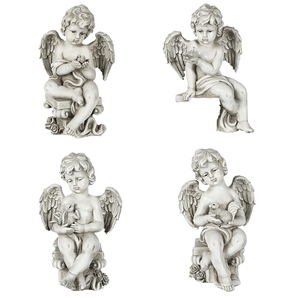 Vente chaude 3D Prier Chérubin Ange Statue Agenouillé Gardien Figurine Église Ailes Résine <span class=keywords><strong>Fibre</strong></span> <span class=keywords><strong>De</strong></span> <span class=keywords><strong>Verre</strong></span> Décoratif Business Craft - Product Image 4