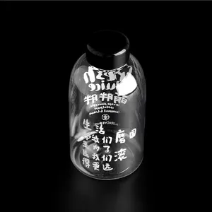 8oz12oz16oz botella de plástico redonda de jugo para bebidas con tornillo de plástico botella con tapa nueva botella vacía para mascotas para tienda