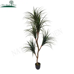 Cây Dracaena Nhân Tạo Thẳng Đứng Nhiệt Đới Trong Nhà Cây Cảnh Quan Bằng Nhựa Cây Yucca Giả Lớn