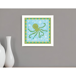 HMS Beetle e Bob Baby calamari con cornice bianca pittura artistica da parete - Product Image 1
