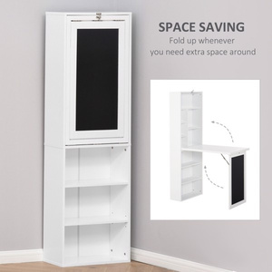 DB supporto a parete scrivania del <span class=keywords><strong>Computer</strong></span> pieghevole tavolo portatile con libreria e cassetto per l'home Office o Hotel uso - Product Image 5