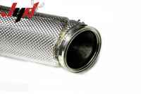 Nuevo Downpipe Catalizado de Alto Rendimiento de 200 Celdas para BMW B58, Downpipe Deportivo de 5 Pulgadas con Catalizador Trasero y Protector Térmico para M140i 550 330i