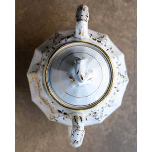 Azucarera de Porcelana Dorada Inglesa, Diseño de Lujo, Olla de Cocina para Restaurantes - Product Image 3