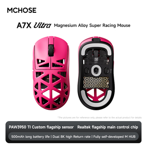 MCHOSE A7X Ultra Magnesium Wireless <b>Mouse</b> Gaming PAW3950TI Right-Handed LED Backlit 2.4Ghz 6 Buttons Lightweight Unique Style - Product Image 4