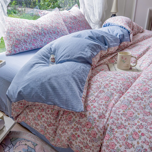 Wholesale 4pcs Queen King <strong>Bedding</strong> <strong>Sets</strong> <strong>Printed</strong> Cotton <strong>Bedding</strong> <strong>Set</strong> for Home Use - Product Image 5