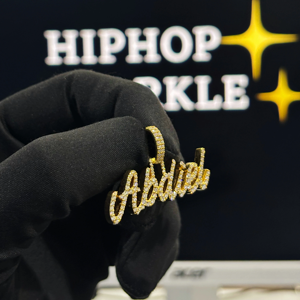 Pendentif personnalisé en argent sterling 925 avec moissanite, style hip-hop glacé, bijou de luxe pour hommes et femmes, déclaration de mode style rap - Product Image 2