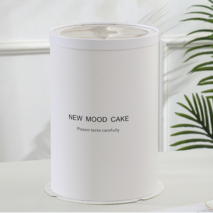 Wholesale Custom Luxury Round Cake <strong>Box</strong> Hot Sale White Cardboard Cake <strong>Box</strong> <strong>Weeding</strong> Tall Cake <strong>Box</strong> with Transparent clear Lid - Product Image 5