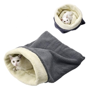 Neues Design Katzen bett Höhle Schlafsack Pet Mat Warming Pad Sack für Katzen und kleine Hunde <span class=keywords><strong>Burrow</strong></span> ing Cosy Soft Comfortable Bed - Product Image 1