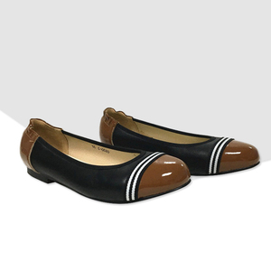 Zapatos planos de <span class=keywords><strong>piel</strong></span> para <span class=keywords><strong>mujer</strong></span>, <span class=keywords><strong>bailarinas</strong></span>, sin cordones, talla grande - Product Image 4