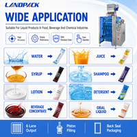 Machine d'emballage multi-voies 6 voies pour sachets de lait, de sirop de miel, de jus de fruits concentré, d'eau, de gelée, de bonbons et de liquides