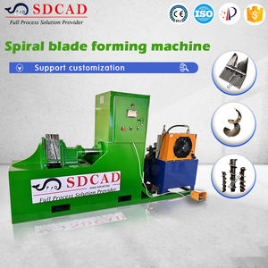 Machine de formage à froid pour lame de vis hélicoïdale sectionnelle hydraulique à spirale simple, marque SDCAD, en acier inoxydable, pour huile - Product Image 5