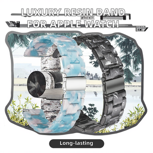 <span class=keywords><strong>Bracelet</strong></span> de poignet en résine de luxe pour Smartwatch Style de transport facile ajustement réglable pour Apple 1/2/3/4/5/6/7/SE <span class=keywords><strong>bracelet</strong></span> en résine - Product Image 3