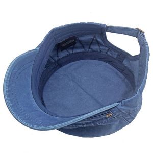 Casquettes plates pour hommes en coton délavé, style casquette de cadet, pour loisirs et activités de plein air, protection solaire - Product Image 6