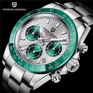 นาฬิกา Pagani Design รุ่น PD-1644 สำหรับผู้ชาย สายสแตนเลส โครโนกราฟ แสดงวันที่ ระบบควอตซ์ กันน้ำ สีเงิน - Product Image 5