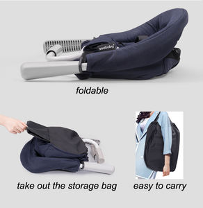 Silla Elevadora Portátil Multifuncional Manual <span class=keywords><strong>Seebaby</strong></span> para Bebés, Silla de Comer Plegable Personalizada de Poliéster para Interiores 2-4 1 - Product Image 4