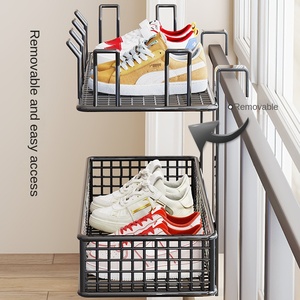 Sắt Ban Công Treo Giày Giá Bảo Vệ Lan can Hiện Đại Đơn Giản Đa Chức Năng Vớ Khô Giá Cho Hộ Gia Đình Cửa sổ - Product Image 4