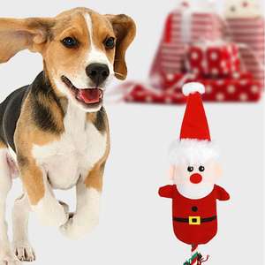 Pamuk halat ile yeni noel peluş gıcırtılı oyuncak geyik kardan adam Santa kadife köpek <span class=keywords><strong>Soothing</strong></span> için yatıştırıcı interaktif Pet hediye Chew - Product Image 5