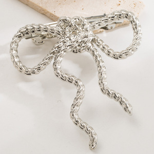 Fashionable Elegant European & American Style Metal Geometric Butterfly <b>Bow</b> Hairpins Alloy Barrettes <b>Clips</b> Party Jewelry - Product Image 6