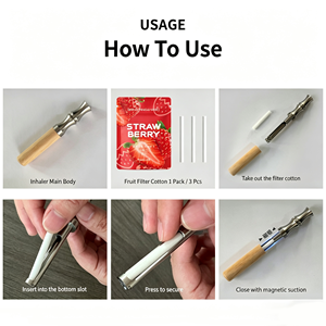 Porte-cigarettes rechargeable en <span class=keywords><strong>bois</strong></span> naturel, multi-saveurs, <span class=keywords><strong>pour</strong></span> une haleine fraîche et un soulagement <span class=keywords><strong>de</strong></span> la faim, accessoires <span class=keywords><strong>pour</strong></span> briquets publicitaires - Product Image 2
