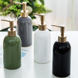 Luxury 250ml 300ml 500ml White <b>Black</b> Round Empty Conditioner <b>Shower</b> Gel Plastic Packaging Gold Pet Shampoo Pump Bottle - Product Image 3