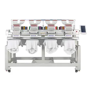 Newly Designed 4 Heads Computerized Embroidery Machine Easy To Use And Suitable For T-shirt Cowboy Hat