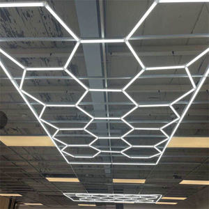 2025 luz de techo Led de nido de abeja profesional Auto taller techo lavado de coches belleza Luz de reparación de automóviles - Product Image 4