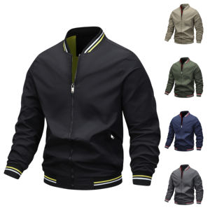 Chaqueta de Forro Polar con Capucha para Hombre, Otoño Invierno, Larga, Informal, Cómoda, Grosor Estándar - Product Image 1