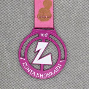 Medalla de Aleación de Zinc de Alta Calidad para Maratón Deportivo, Personalizable, con Cordón - Product Image 4
