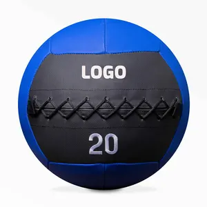 TELLUS Gym Exercise Slam Ball Functional Customized Durable Soft Weighted Ball PU Soft Medicine Wall Medical Ball 10kg 14"