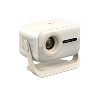 Projecteur LCD natif 1080P, 400 lumens ANSI, mise au point automatique, correction automatique de la distorsion trapézoïdale, Android 14, projecteur de cinéma maison portable, projecteur intelligent