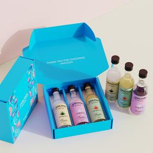 Kit personnalisé <span class=keywords><strong>de</strong></span> mini-bouteilles en verre vides pour spiritueux 50 ml/100 ml, boîte cadeau pour whisky, vodka, gin, <span class=keywords><strong>rhum</strong></span> avec bouchon à vis - Product Image 4