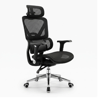 Chaise de bureau ergonomique moderne et confortable à dossier haut en maille, pivotante et réglable, idéale pour salle de réunion, bureau de direction ou de travail, directement de l'usine.