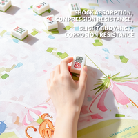 Tapis de Mahjong Portable Antidérapant en Terre de Diatomée, Imperméable, Absorbant les Chocs et Réduisant le Bruit, Idéal pour les Jeux en Voyage et en Extérieur
