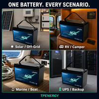 Batería TPENERGY 12V 50Ah LiFePO4 de Reemplazo Directo para Baterías de Plomo-Ácido con BMS 50A Integrado para UPS Solar y Respaldo