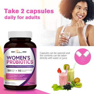 Cápsulas de Probióticos para Mujeres, Favorecen el Equilibrio Digestivo, Suplemento Probiótico, Apoyo Inmunológico - Product Image 5