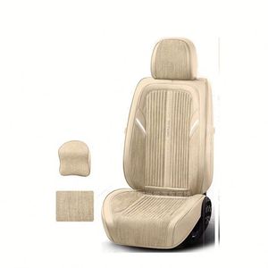 ปลอกหุ้มเบาะรถยนต์หนังหรูหราแบบสากล ปลอกหุ้มเบาะรถยนต์ผ้าลินิน - Product Image 2