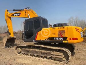 Excavatrice sur chenilles hydraulique Sany SY235C d'occasion, 24 tonnes, moteur Isuzu, pompe Kawasaki, haute qualité, d'origine japonaise - Product Image 2