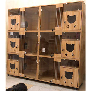 Fourniture vétérinaire pour animaux Cage en bois pour chat Cage d'affichage - Product Image 3