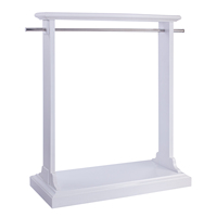 Rail de vêtement commercial de support d'affichage de vêtements d'acier inoxydable pour le support durable de vêtement de roulement d'affichage de magasin de détail