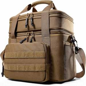 กระเป๋าใส่อาหารกลางวันไนลอนอ็อกซ์ฟอร์ด 18L-26L สายสะพายไหล่กันรั่วแบบขยายได้ นำกลับมาใช้ใหม่ได้สำหรับทำงานท่องเที่ยวแคมป์ปิ้งปิกนิกชายหาด - Product Image 1