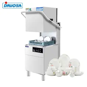 11KW Restaurant Kitchen Equipment Freestanding Electric Commercial Hood Type automatic dish washer dishwasher Machine