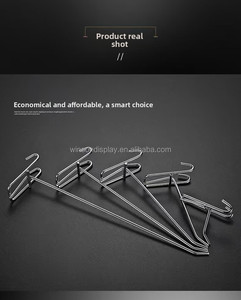 Hot Sale Free Samples Metal <b>Chrome</b> Pegboard <b>Hook</b>/ Price Tag Wire Display <b>Hooks</b> - Product Image 5