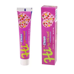 Hot Selling Strawberry Fluoride Organic Natural Teeth Whitening Children's Toothpaste