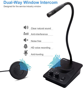 Intercomunicador para Ventanilla de Banco Daytech WI08 Anti-Interferencia con VHF/UHF y Alcance de 0-1 km para Uso en Bancos, Oficinas, Tiendas y Hospitales - Product Image 3