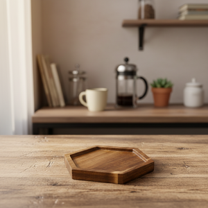 Sous-verres en bois hexagonaux au design moderne, personnalisables, à prix avantageux, nouveauté disponible au prix le plus bas - Product Image 3