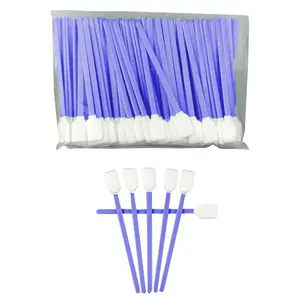 Disposable Cleaning Rectangular Open Cell Long Micro Swab Tip Polyester Swab Sticks for Printer Head
