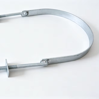 Collier de serrage pour poteau galvanisé à chaud OEM & ODM pour poteaux utilitaires, collier de serrage pour poteaux en acier, matériel pour lignes électriques