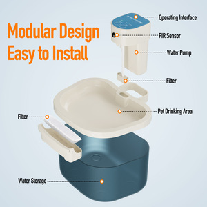 Erogatore automatico di acqua per fontanella intelligente per cani e <span class=keywords><strong>gatti</strong></span> carica solida - Product Image 6
