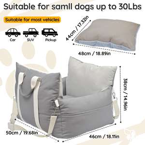 Cama de Viaje para Mascotas, Impermeable, con Funda Extraíble y Lavable, Tela Oxford Suave, Transpirable, Portátil, Antideslizante y Resistente a la Suciedad - Product Image 2